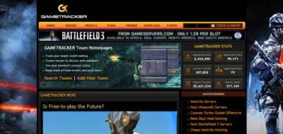 Шаблон gametracker для ucoz